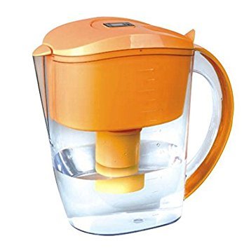 ALKALINE pH PLUS ORANGE ionized Water PITCHER, 3.5 L By WellBlue, 1 Filter (2 Month Supply).