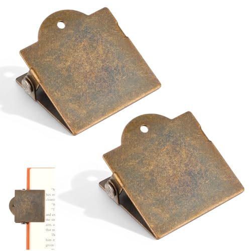 2 Stück Vintage Stil Buchklammer Aus Metall Journalclips Blanko Antike Bronze Notizblock Clips Buch Seitenhalter Kleine Notizbuchclips Seitenhalter Reisende Für Reisetagebücher Papier Planer