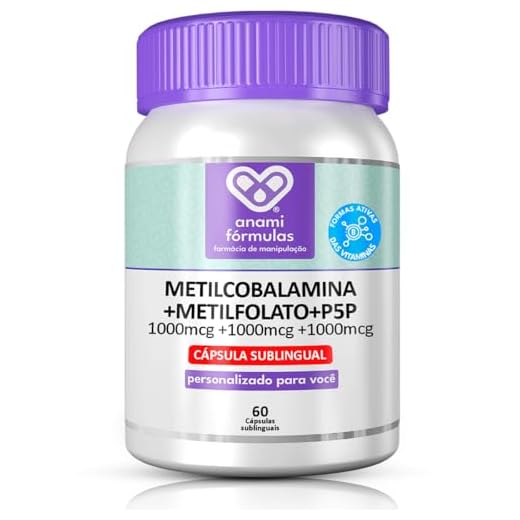 Metilcobalamina B12 1000mcg Turbinado B6+b9 60cps Sublingual