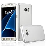 AIsoar ® Coque Samsung Galaxy S7,360°Protection complète Avant et Arrière 2-Pièces avec Protection d'écran en Verre trempé Mince Antichoc PC Léger Coque Housse Etui pour Galaxy S7 (Argent)