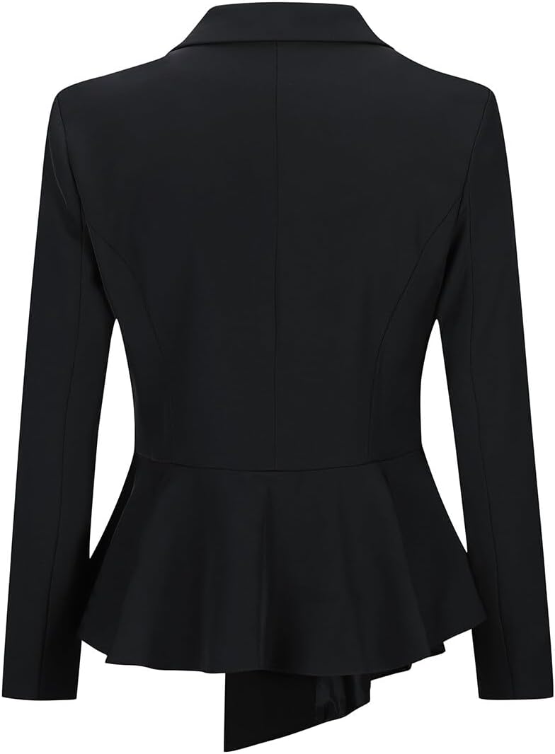 YUNCLOS Womens Suits 2 Piece Set Business Casual Double Breasted Blazer and Pantsuits for Work Office - Image 4