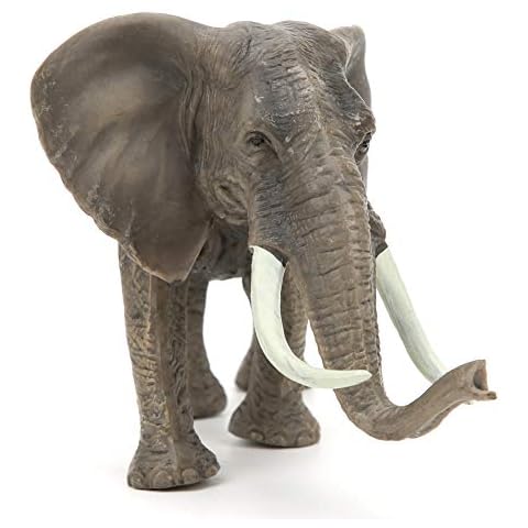 LIZEALUCKY Realistic Animal Figurine Wild Animal Figurine Set for Collection Desktop Decoration Gift (Elephant) Cover
