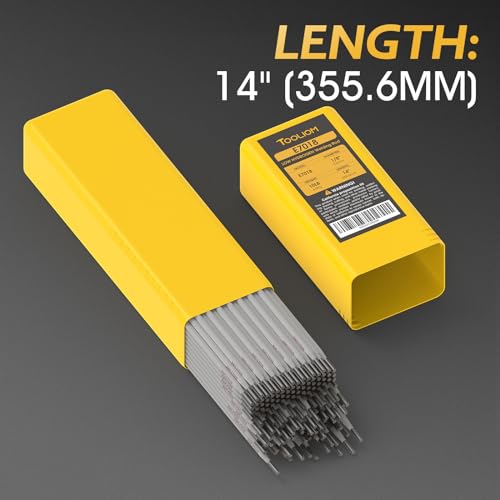Image of TOOLIOM E7018 Low Hydrogen Welding Rod 1 /8 inch 10LB Carbon Steel Stick Electrodes