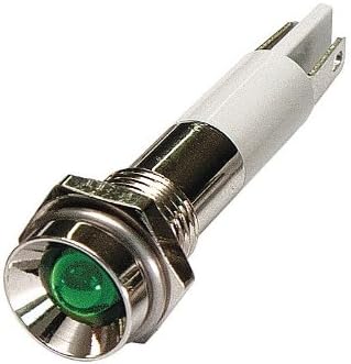 PilotLights 12 Volt DC Pilot Light, 10mm Panel Indicator Light - Red LED, 12VDC