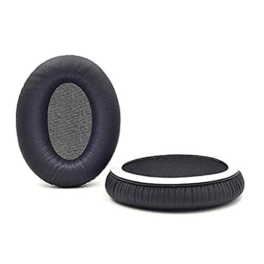 Ett par öronkuddar för Audio-Technica ATH-ANC7 ATH-ANC7B headset protein läder minnesskum öronkuddar kuddöverdrag