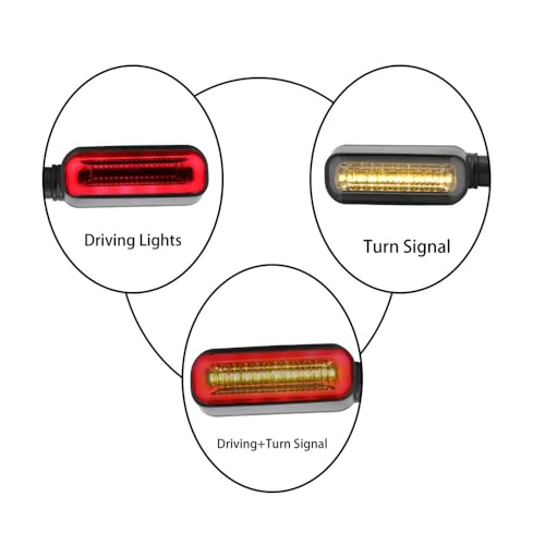 Feux de signalisation DRL moto 2 en 1 pour éviter les chocs