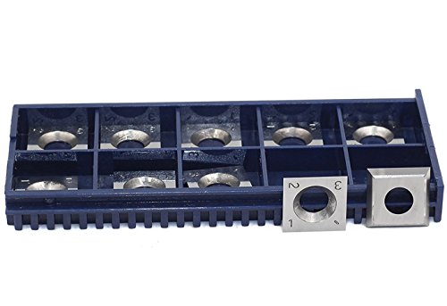 YUFUTOL 14mm Square Straight Carbide Cutter Insert(14mm length X14mm widthX2.0mm thickness),Pack of 10, Designed for Spiral/Helical Planer Cutter Head Wood Lathe Tool - Thumbnail 4