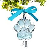 dog claw ornament, holiday tree pendant, 5.91x5.91x0.2 inches acrylic metal decoration with build, seasonal accessory, home decor gadget with festive design, window & wall tool for party &