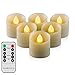 Flameless Candles with Remote LED Tealight Candles Tea Lights Votive Candle with Timer, Unscented Outdoor Flickering Warm White Flame Fake Candles, Battery Operated Candles 200 Hours - 6 Set x 1.3