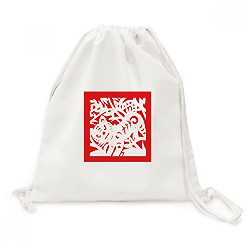 Sac cordon tigre zodiaque chinois idée cadeau originale