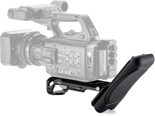 Tilta Extendable Shoulder Pad Baseplate for Camcorders | Compatible with Canon XF605, Sony Z380/Z280/Z200 | Quick Shoulder-to-Handheld Transitions | Front 1/4”-20 & 3/8”-16 Mounts | Black