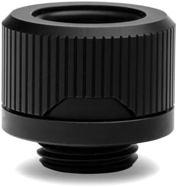 EKWB EK-Quantum Torque HDC-14 Compression Fitting for EKWB Rigid Tubing, 14mm OD, Black, 4-Pack