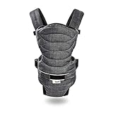 ERGONOMISCH - Durch die unzähligen Verstellmöglichkeiten, sowie verstärkte Kopf- und Rückenpartie fördert die Babytrage die korrekte Haltung des Babys