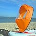 Kayak Wind Sail Foldable Kayak Wind Paddle Portable Kayak Downwind Sail with Clear Window for Inflatable Boat Kayak Accessory, Paddle Board Wind Sail