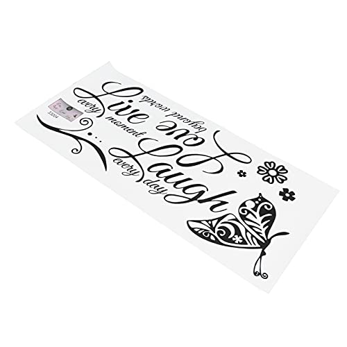Acouto Autocollant Mural Original en PVC Autocollant Mural Auto-adhésif d'art pour la Maison Salon pour des Sentiments Simples Pratiques sur l'art Unique et pour Ajouter un Design Familial Wall