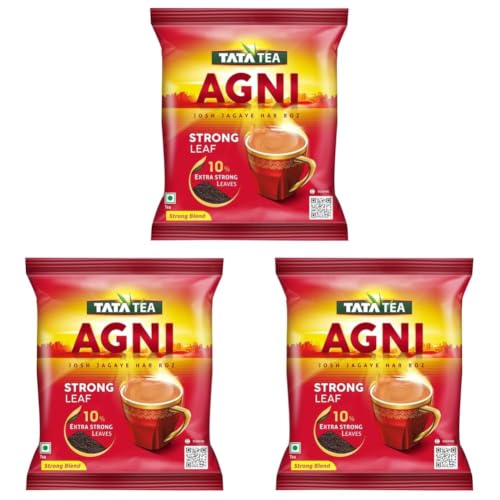 Image of Tata Tea Agni | Strong chai With 10% Extra Strong Leaves | Black Tea | 250g (Pack of 3)