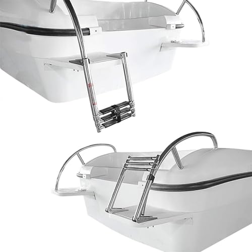 Escalera telescópica para piscina con 4 peldaños miniatura 3