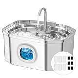 3.2L Cat water Fountain for Drinking, Apauk Cat fountain Stainless Steel