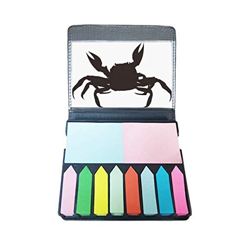 Marque-page crabe noir et illustration marine pour organiser vos livres