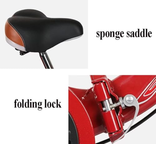 Triciclo Plegable para Adultos, 16 Pulgadas, con Asiento Trasero miniatura 5