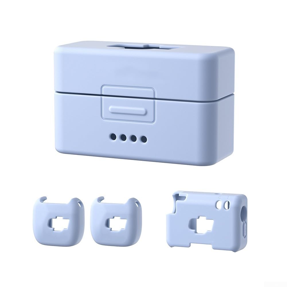 Coque en silicone anti-chute pour DJI Mic Mini, solution de protection légère et facile à nettoyer (bleu)