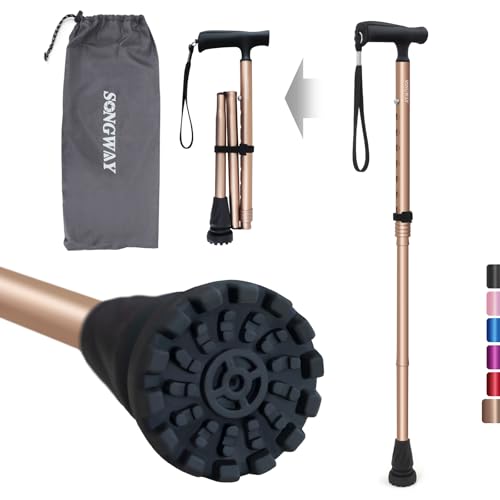 SONGWAY 杖 女性用 杖 男性用 ステッキ 紳士 折りたたみ杖 軽量 杖 おしゃれ