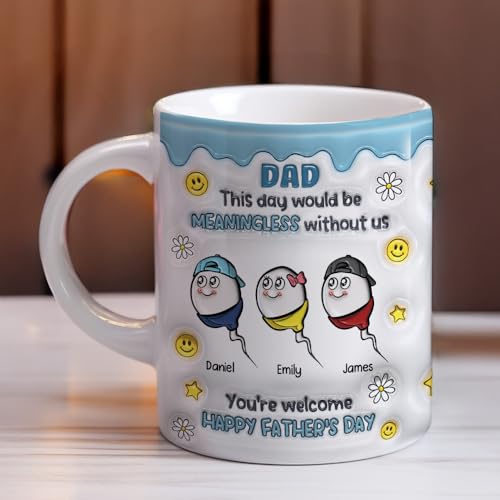 Taza de Cerámica Personalizada para Papá 11 onzas miniatura 6