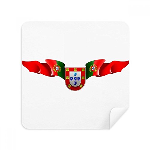 Chiffon Portugal symbole national essuie lunettes en suédine de qualité pour écrans