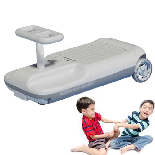 Kart De Limpieza Para NiñOs, Kart EléCtrico Con FuncióN De Limpieza De Suelos, Espacio De Almacenamiento De 6 L, Kart Para NiñOs Para Interior Y Exterior, 5 Velocidades Ajustables, 150 Lb,Grey