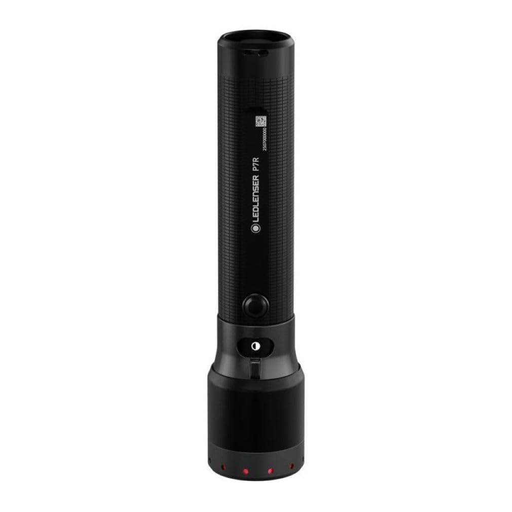 Ledlenser P7R latarka LED, ładowalna, 2000 lm, 320 m, USB-C, IP68, 80 h, 4 tryby - taktyka na wędrówki, awaryjne