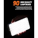 Portable Selfie Light for iPhone: 90 LED Rechargeable Phone Fill Lights, Ring Light for Camera Picture, Makeup Photo, Video Conferences, Laptop Use, Zoom Meetings, TikTok, Vlog Photography - Image 2