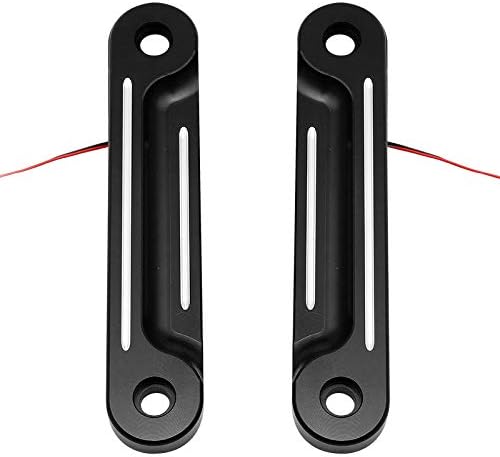 Miniatura 2 de Soportes de señales de giro de horquilla LED negra para Harley Touring Electra Glide Street Glide 1998-2023