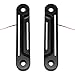 HIYOYO Black LED Flush Fork Turn Signals Brackets for Harley Touring Electra Glide Street Glide 1998-2023