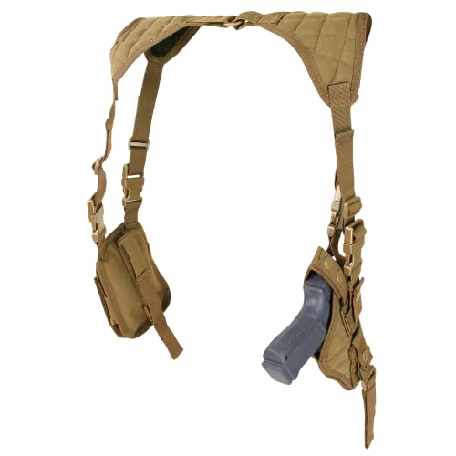 Condor Elite Ash-498 Vertical Shoulder Holster Coyote Brown #TOP9