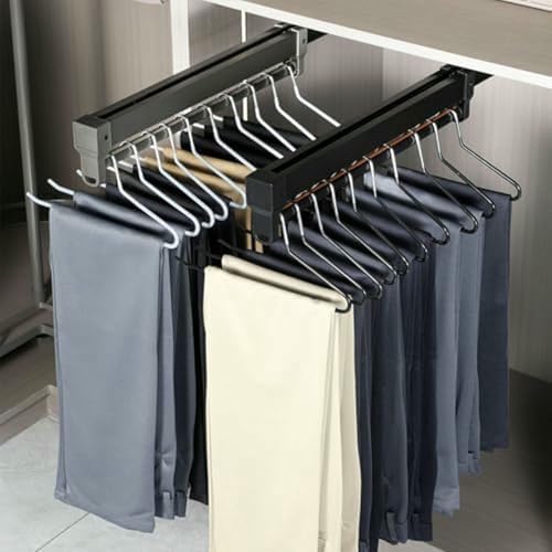 Rail de suspension à vêtements gain de place avec longueur réglable - 2