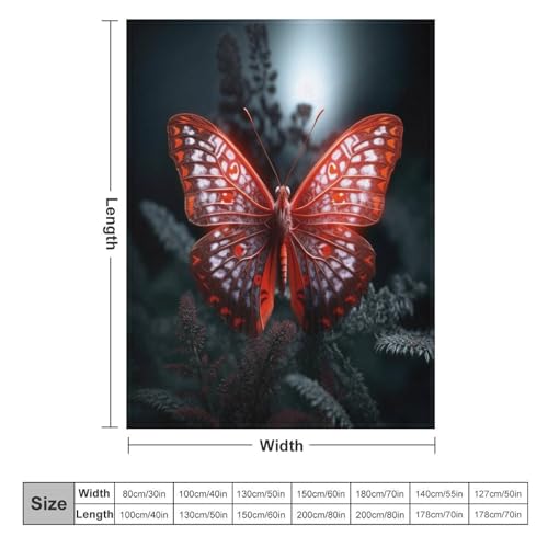 Couverture de balcon et camping flannel imprimé papillon - 6