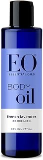 EO French Lavender Body Oil, 8 oz - Nourishing Vitamin E, Jojoba & Sunflower Blend for Radiant, Soft Skin