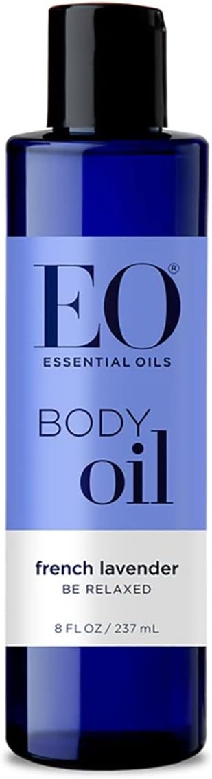 EO Body Oil: Massage and Moisturize, French Lavender, 8 Ounce