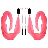 Diabolo Freizeitsport UV leucht Poi in Pink - Angel Wings Spinning Pois. Spiral Pois, Soft-Pois für Anfänger und Profis