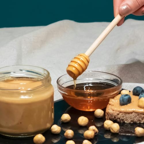 Bâtonnets à miel en bois anti-goutte pour doser le miel sans coller