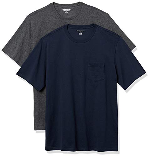 Image of Amazon Essentials Men's Short-Sleeve Crewneck Pocket T-Shirts