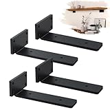 Soportes para Estantes (20cm), 4 Unidades Soporte para Repisas de Pared, Montado en la Pared Soportes de Estantes, Soporte...