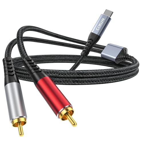 Cable tipo C a 2 RCA divisor en Y con conectores macho de 1m sin interferencias