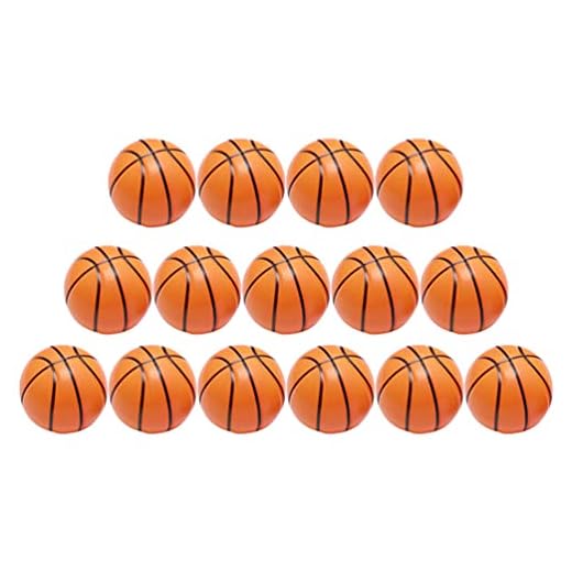CLISPEED 15St Mini Skum Sport Ball Skum Basket Leksaker Put Mjuk Skum Ball För Skolan Karneval Belöning Part Väska Present Fyllor