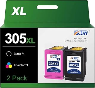 BJTR 305 ink cartridges black and colour Replacement for HP 305XL Printer ink Cartridge 305XL Ink Cartridges for Envy 6000 6010 6020 6032 Pro 6420 6430 DeskJet 2700 2710 2720 2724 Plus 4100 4120 4130