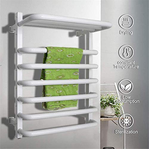 Calentador de torre eléctrico blanco con diseño curvo minimalista 3
