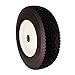 Flat Free 16x5.00-8 Tire with 1 inch Bearings, 3” Center Hub Turf Tread 16x5.00-8 tire and Wheel for Lawn Mower Garden Tractor Wheelbarrow, 16 inch Solid Tire with 1 inch Bore