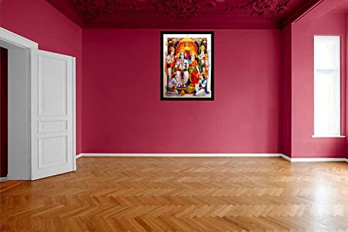 Image of Suninow 5D Painting of Ram darbar for living room (ram darbar)
