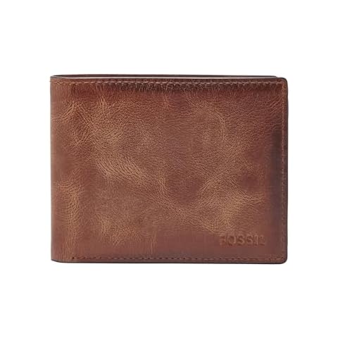 Fossil Derrick Leather RFID-Blocking Bifold Wallet Cover