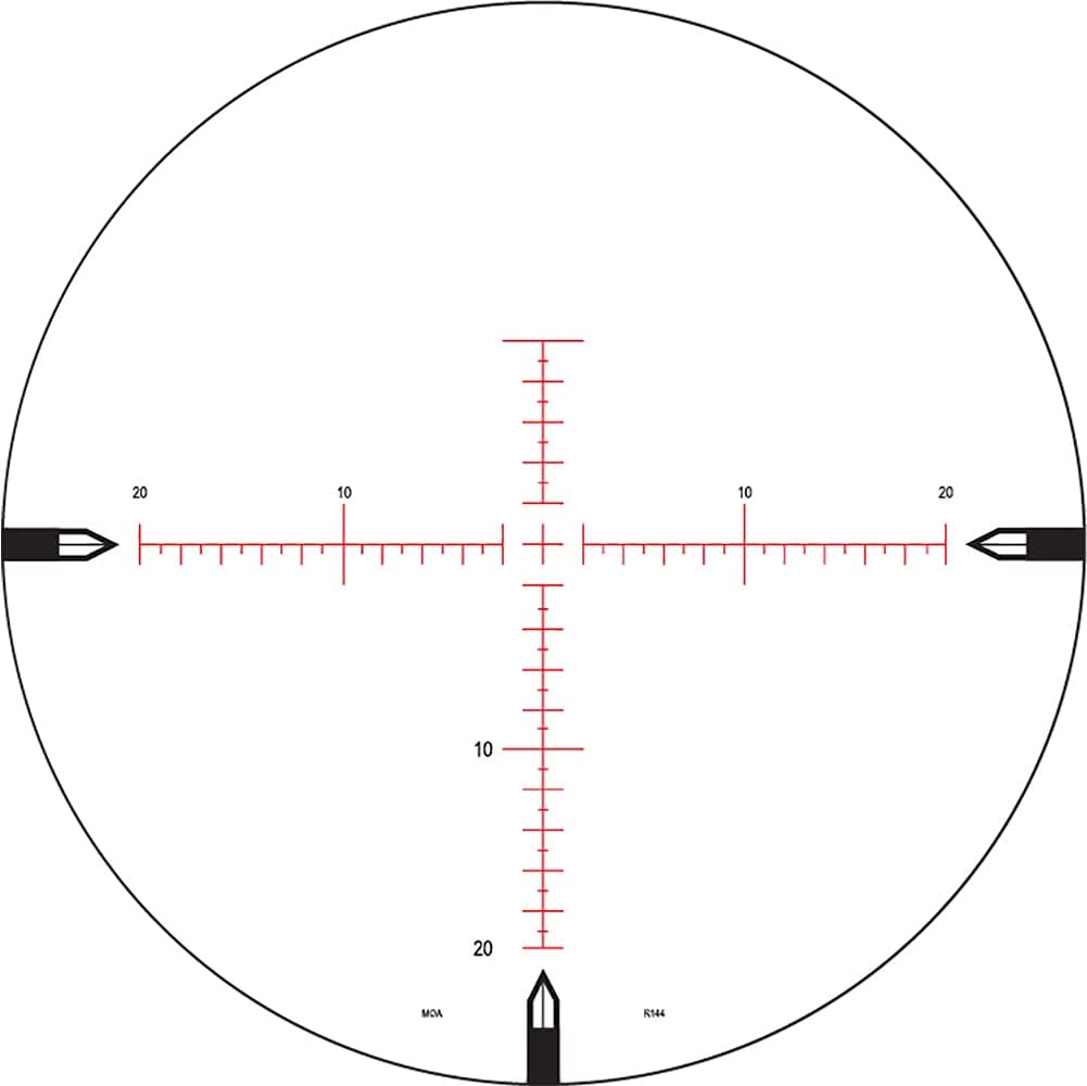 Nightforce NXS F2 Riflescope - Second Focal Plane (SFP), Illuminated Reticle, ZeroStop, Adjustable Parallax, Long Range Precision Shooting Scope